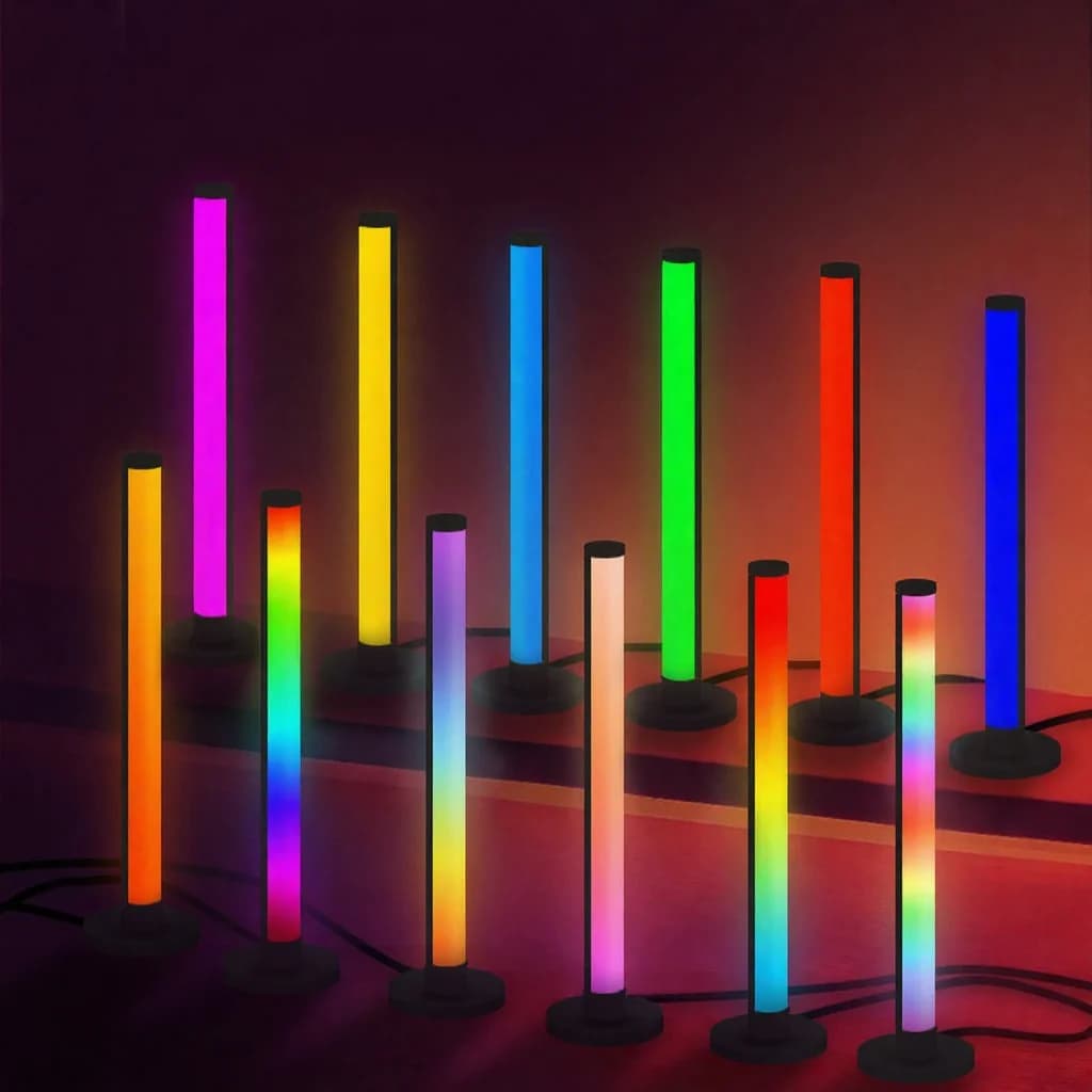 Настільна RGB-лампа з реакцією на звук та керуванням через додаток