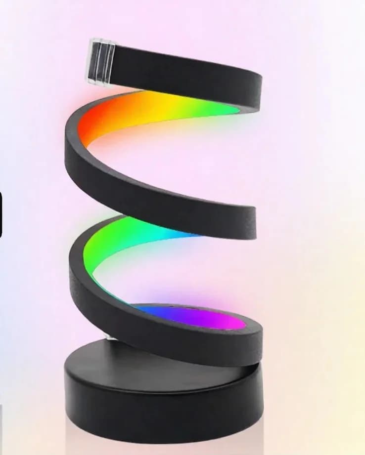 Спіральна RGB-лампа з реакцією на звук та керуванням через додаток