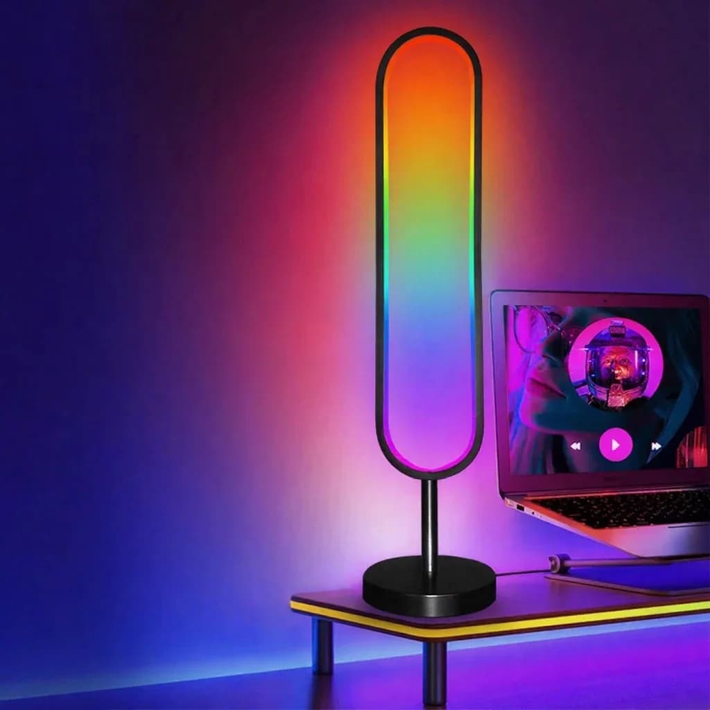 U-подібний RGB торшер із реакцією на звук та керуванням через додаток