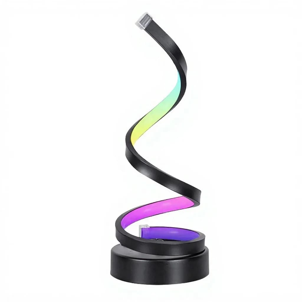 Спіральна RGB-лампа з реакцією на звук та керуванням через додаток