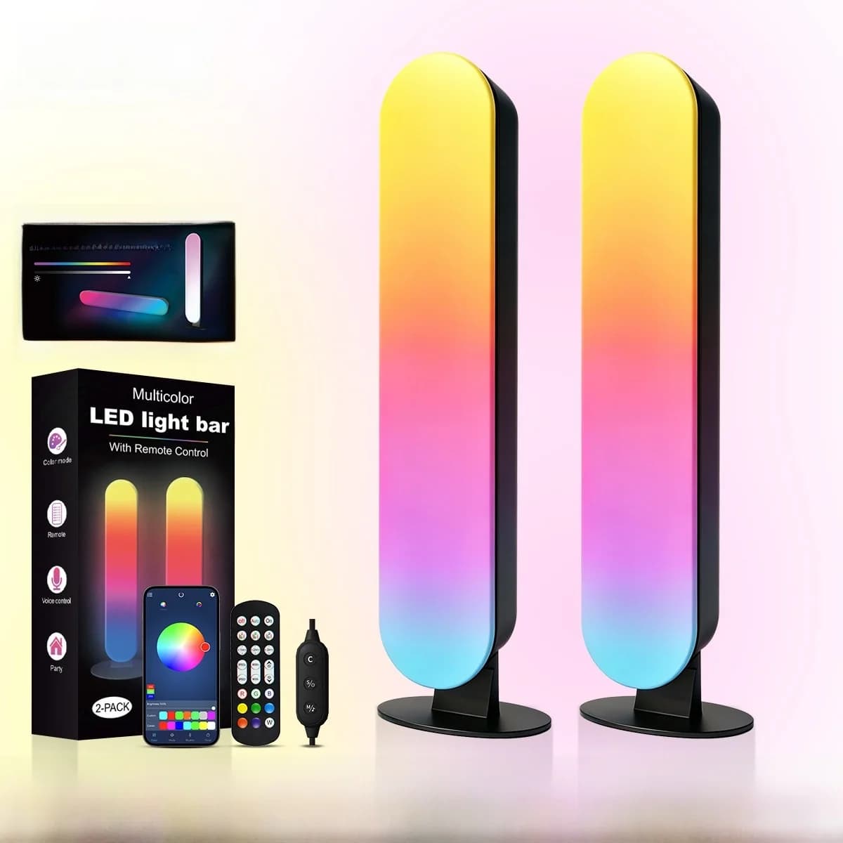 RGB LED лампа з Bluetooth-синхронізацією музики та керуванням через додаток