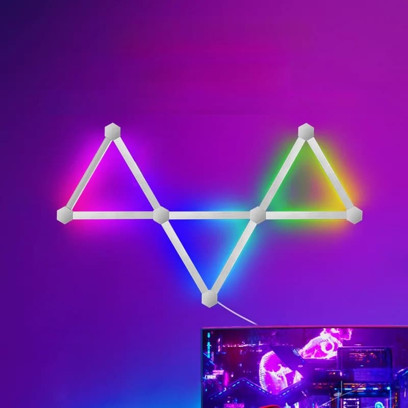 Розумні світлодіодні настінні панелі RGB з керуванням додатком і синхронізацією музики