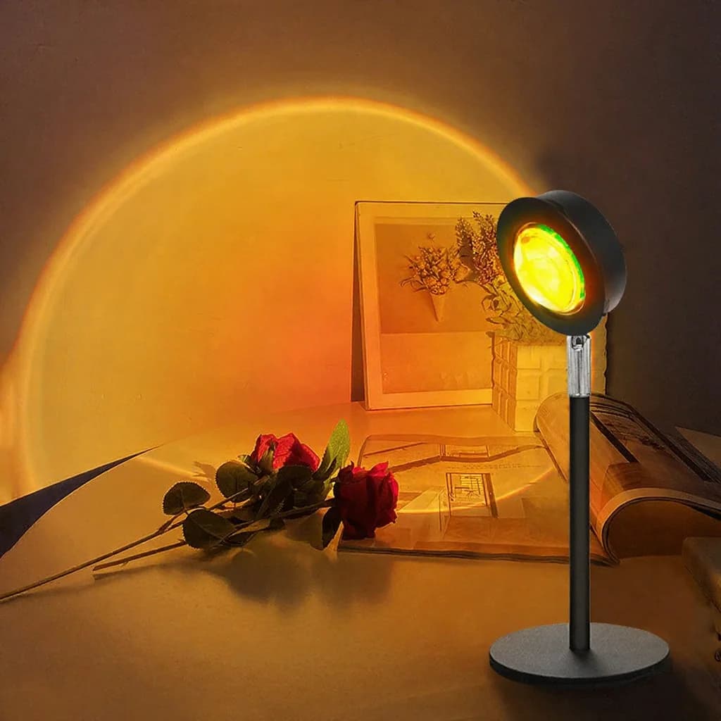 USB-лампа проектора заходу сонця RGB для декору столу