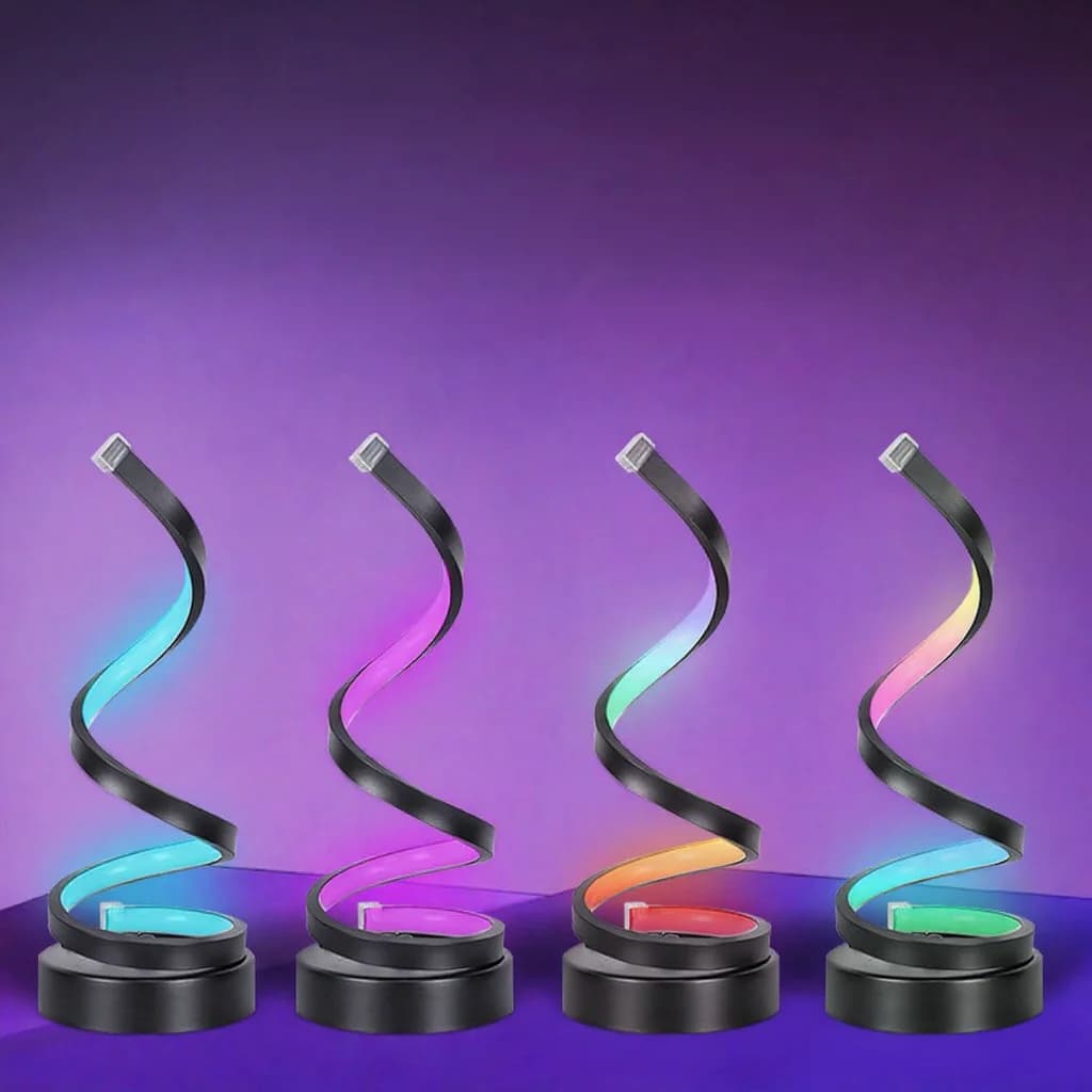 Спіральна RGB-лампа з реакцією на звук та керуванням через додаток