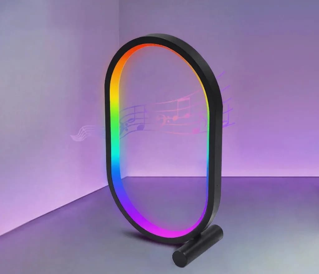 RGB-лампа для столу з синхронізацією музики, керуванням через додаток та реакцією на звук