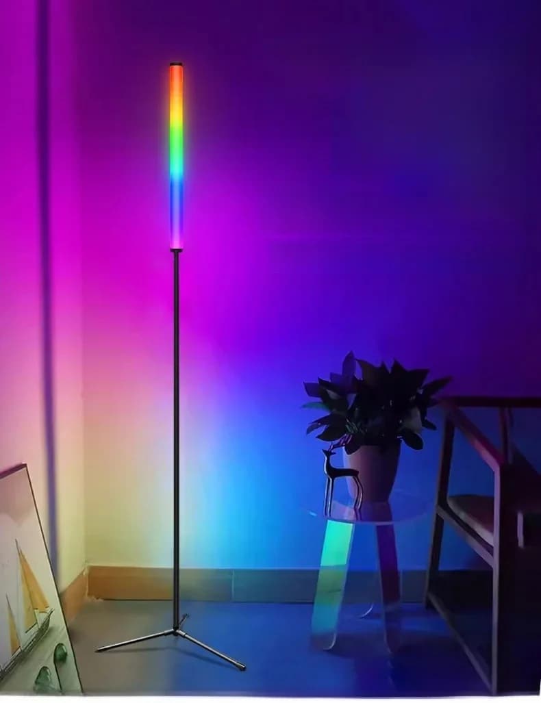 Підлогова лампа RGB зі зміною кольору, синхронізацією музики та керуванням через додаток
