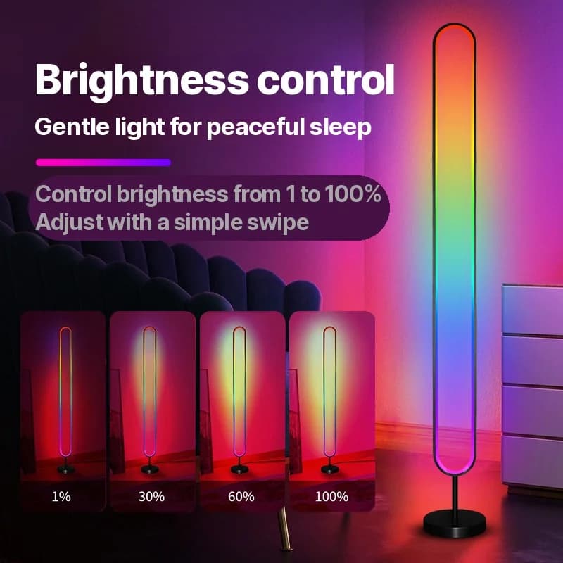 RGB LED-лампа атмосфери з активацією звуком та керуванням через додаток