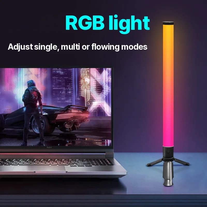 Світлодіодна настільна лампа на штативі з синхронізацією музики та RGB-ефектами