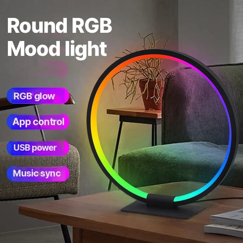 RGB-світлодіодна нічна лампа атмосфери з синхронізацією музики