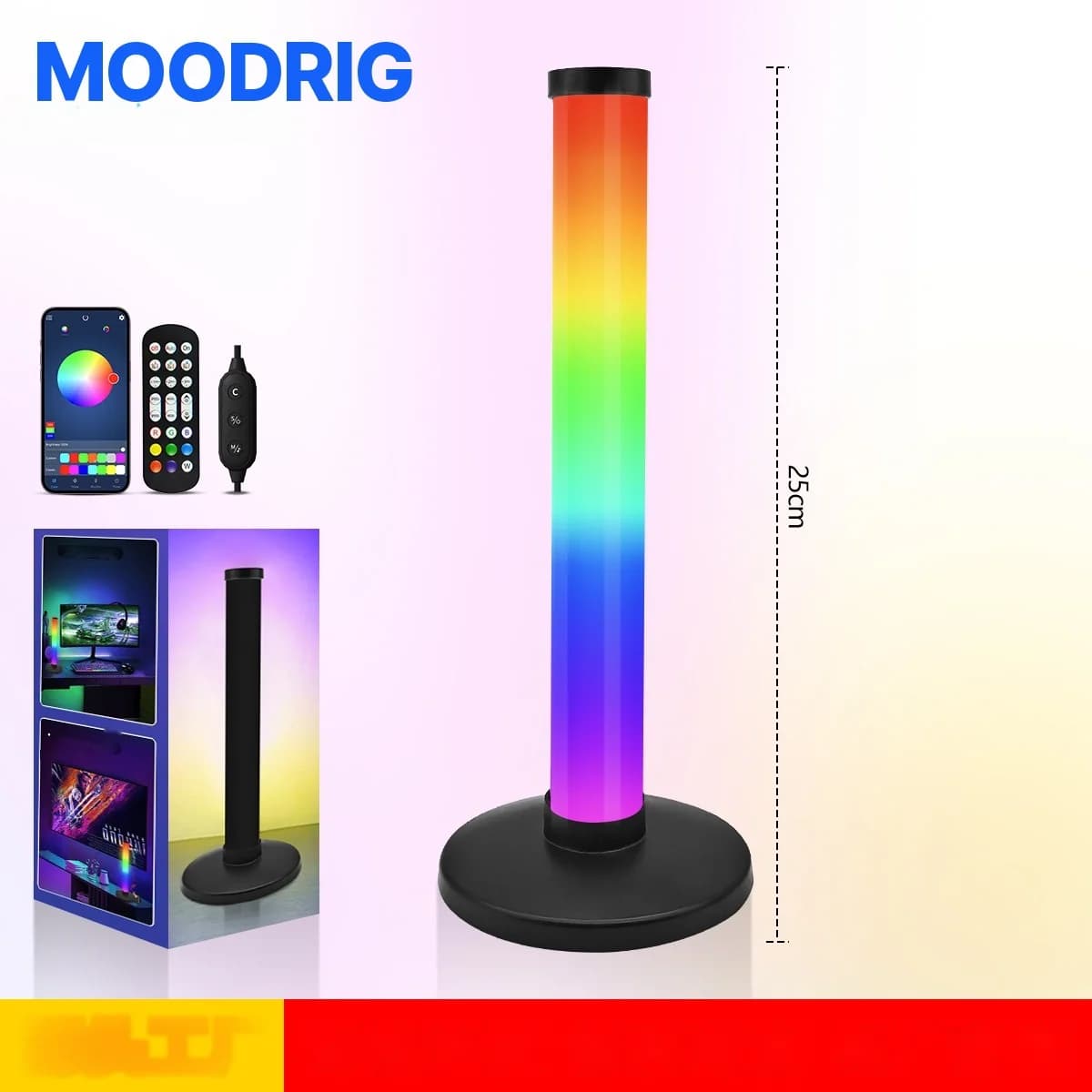 RGB-світильник з реакцією на звук для ігрового столу