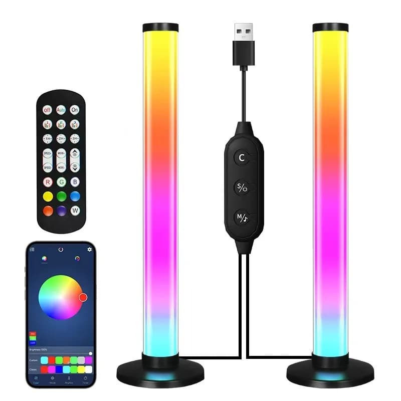 Настільна RGB-лампа з реакцією на звук та керуванням через додаток