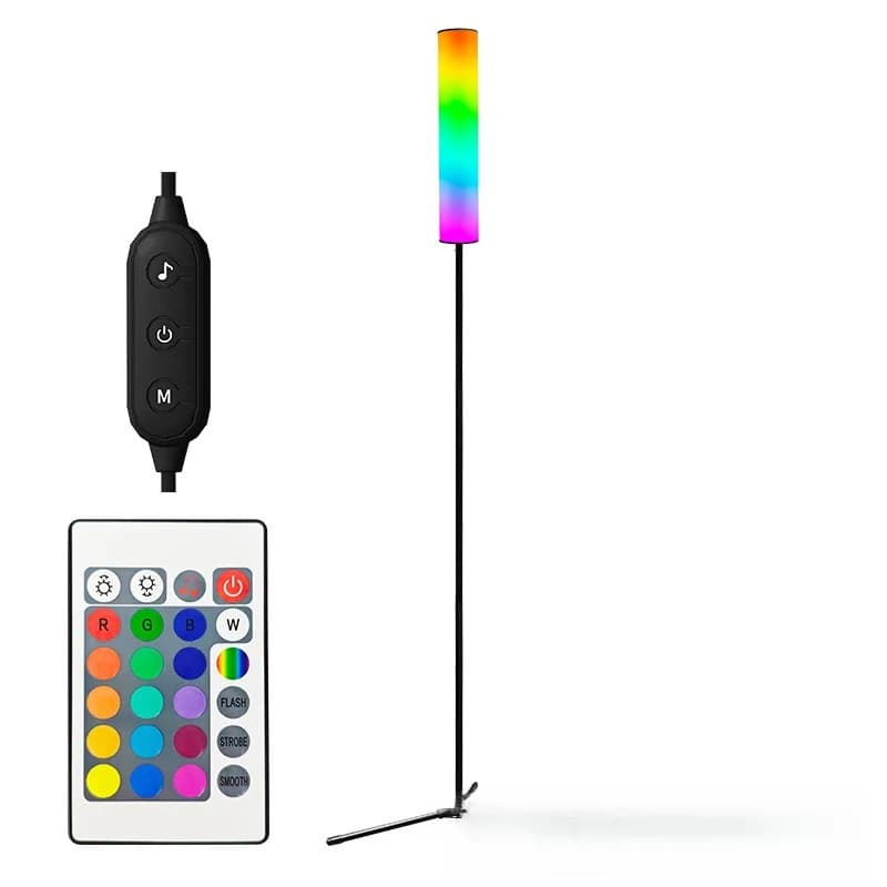 Світлодіодна підлогова лампа-тринога RGB з пультом для спальні та вітальні