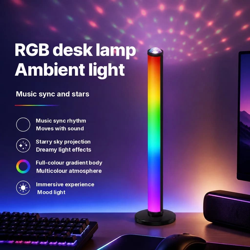 RGB-лампа проектора атмосфери з синхронізацією музики та пультом ДК