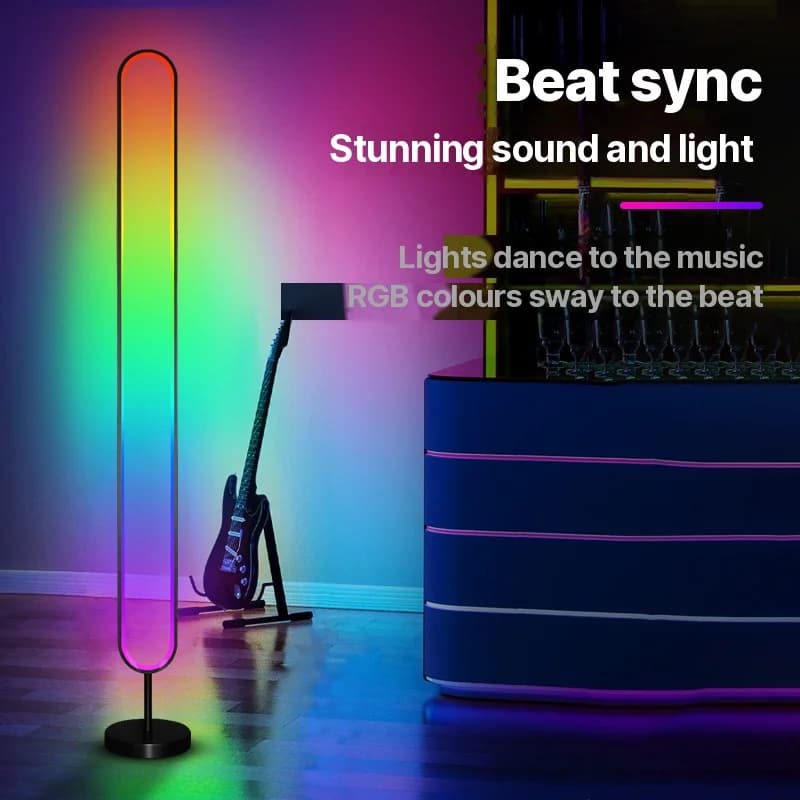 RGB LED-лампа атмосфери з активацією звуком та керуванням через додаток