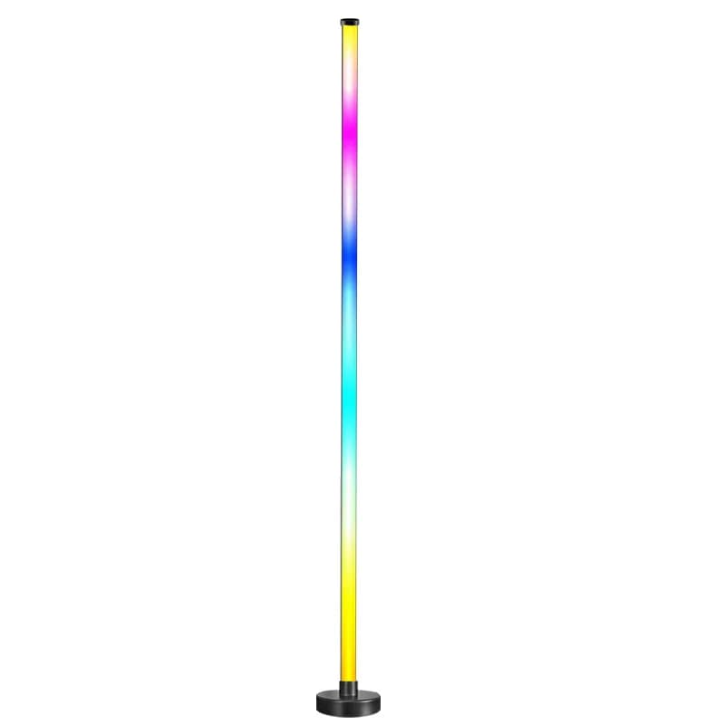 Кутова світлодіодна підлогова лампа RGB з синхронізацією з музикою, керуванням через додаток та пульт